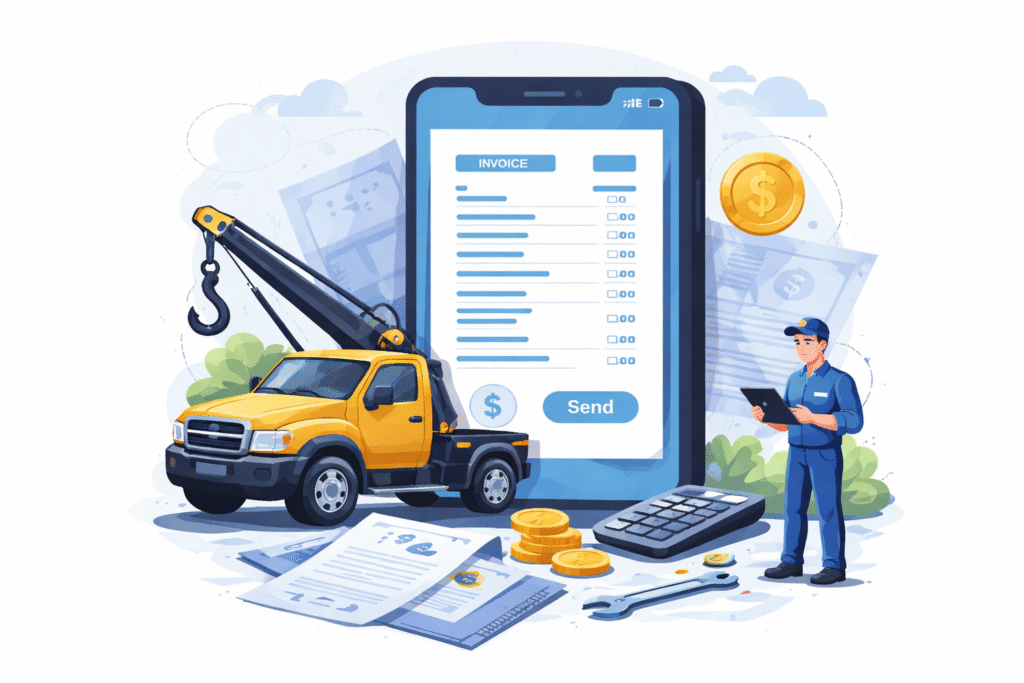 what is towing invoice app